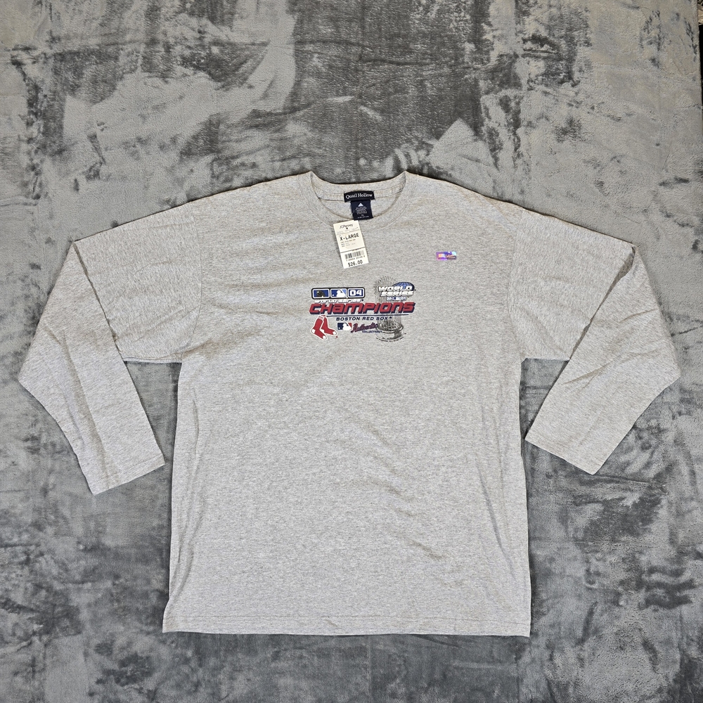 Vintage Y2K 2004 Boston Red Sox World Series Champions T Shirt Size XL NWT New